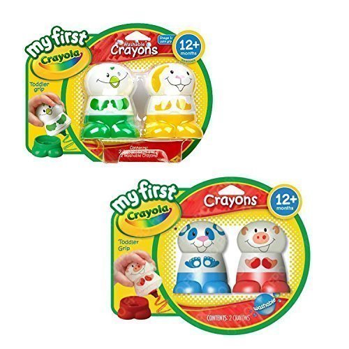 0682858127919 - TODDLER TOYS CRAYOLA WASHABLE CRAYONS FOR TODDLERS - MY FIRST CRAYOLA CRAYONS PACK OF 4 CHARACTERS