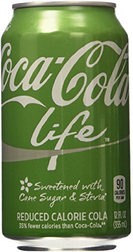 0682858172681 - COKE LIFE REDUCED CALORIE COCA COLA WITH STEVIA 12 OZ CANS - CASE OF 36