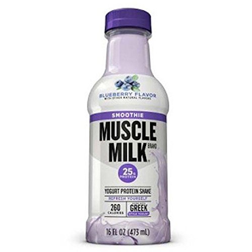 0682858173497 - CYTOSPORT MUSCLE MILK READY-TO-DRINK SMOOTHIE, BLUEBERRY, 16 OUNCE, PACK OF 12