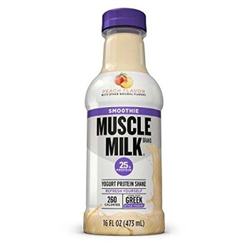 0682858173510 - CYTOSPORT MUSCLE MILK READY-TO-DRINK SMOOTHIE, PEACH FLAVOR, 16 OUNCE, PACK OF 12