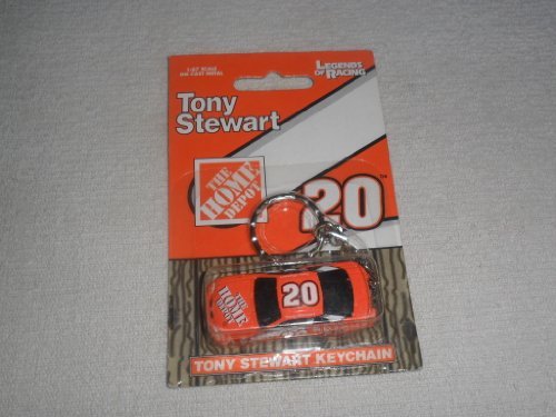 0683132200083 - 1998 NASCAR LEGENDS OF RACING . . . TONY STEWART #20 HOME DEPOT 1/87 DIECAST METAL KEYCHAIN