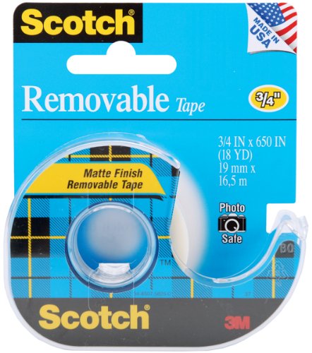 0683203093606 - SCOTCH REMOVABLE TAPE, 0.75 X 650 INCHES