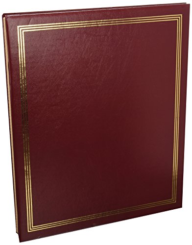 0683203301220 - PIONEER JUMBO FAMILY MEMORY ALBUM, 11 3/4X14 SCRAPBOOK WITH 50 ARCHIVAL BUFF COLORED PAGES, BURGUNDY COVERS
