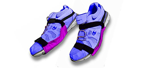 0683203854696 - CARPET GLIDERS, ADJUSTABLE ZGLIDERZ WITH 'STAY-ON HEEL STRAP' ! ONE SIZE FITS ALL! (PURPLE)