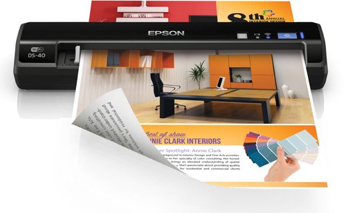 0068323226484 - EPSON WORKFORCE DS-40 WIRELESS PORTABLE DOCUMENT SCANNER FOR PC AND MAC, SHEET-FED, MOBILE/PORTABLE