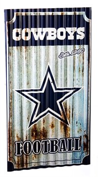 0683258842792 - NFL OFFICIALLY LICENSED CORRUGATED METAL WALL ART (DALLAS COWBOYS)