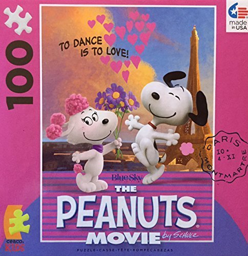 0683318658325 - 2015 THE PEANUTS MOVIE 100 PIECE 11X15 JIGSAW PUZZLE 1663-2 TO DANCE IS TO LOVE