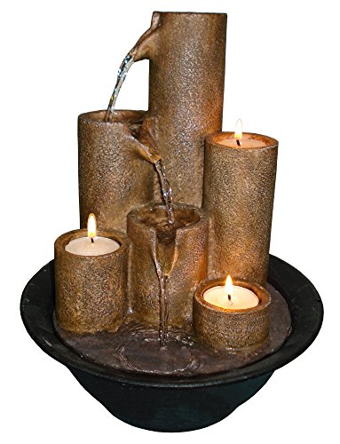0683405161806 - ALPINE ETERNITY THREE CANDLE TABLETOP FOUNTAIN