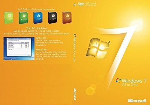 0683405681373 - WINDOWS 7 ALL ANY 32/64-BIT VERSIONS ULTIMATE, HOME PREMIUM, SP1 NEW FULL RE INSTALL OPERATING SYSTEM BOOT DISC - REPAIR RESTORE RECOVER DVD
