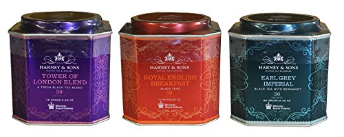 0683405685425 - HARNEY & SONS HISTORIC ROYAL PALACES BLACK TEA COLLECTION SET OF 3