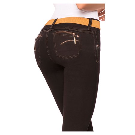 0683422524103 - LATY ROSE 2003 BUTT LIFTING JEANS FOR WOMEN BLACK JEANS COLOMBIANOS LEVANTA COLA BLACK 7