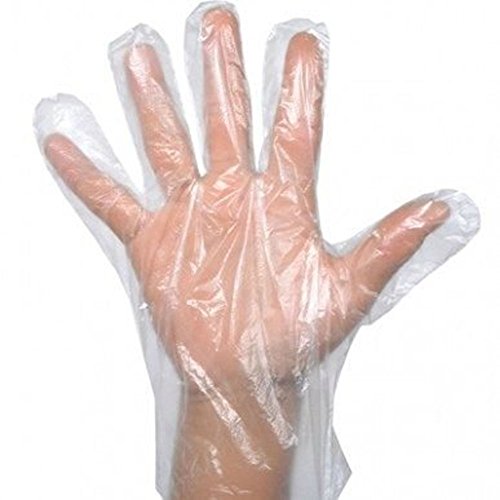 0683492430908 - 200PCS THICKER CLEAR SAFETY DISPOSABLE FOOD PREPARATION GLOVES ONE SIZE
