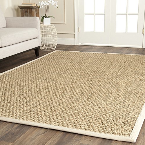 0683726011866 - SAFAVIEH NATURAL FIBER COLLECTION NF114J NATURAL AND IVORY SEAGRASS AREA RUG, 4 FEET BY 6 FEET (4' X 6')