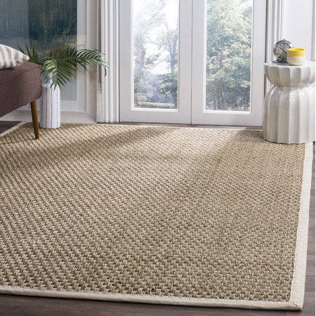 0683726127864 - SAFAVIEH NATURAL FIBER COLLECTION NF114J NATURAL AND IVORY SEAGRASS AREA RUG, 8 FEET BY 10 FEET (8' X 10')
