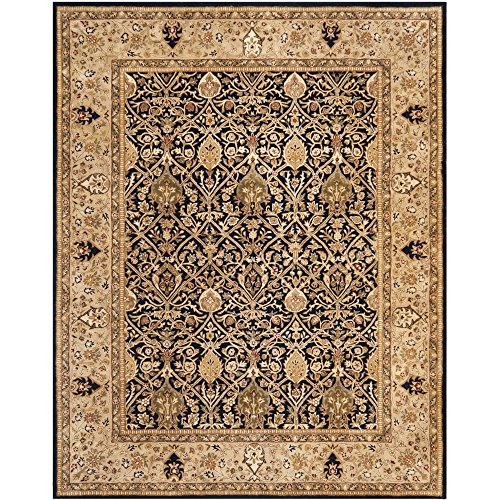 0683726134541 - SAFAVIEH PERSIAN LEGEND COLLECTION PL519C HANDMADE TRADITIONAL BLUE AND GOLD WOOL AREA RUG (9'6 X 13'6)