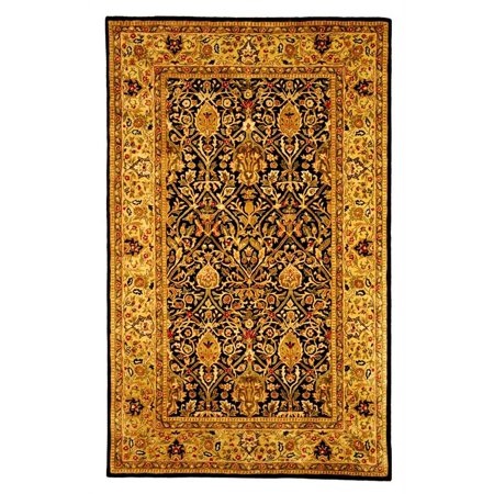 0683726134572 - SAFAVIEH PERSIAN LEGEND COLLECTION PL519C HANDMADE TRADITIONAL BLUE AND GOLD WOOL RUNNER (2'6 X 12')