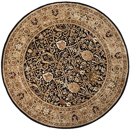 0683726134626 - SAFAVIEH PERSIAN LEGEND COLLECTION PL519C HANDMADE TRADITIONAL BLUE AND GOLD WOOL ROUND AREA RUG (3'6 DIAMETER)