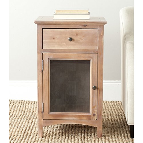 0683726256342 - SAFAVIEH AMERICAN HOME COLLECTION ZIVA RED MAPLE END TABLE