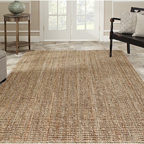 0683726306306 - SAFAVIEH NATURAL FIBER COLLECTION NF447A HAND WOVEN NATURAL JUTE AREA RUG, 11 FEET BY 15 FEET (11' X 15')