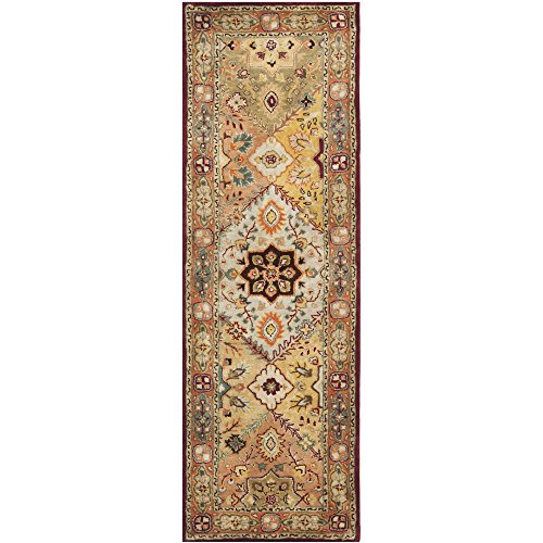 0683726308805 - SAFAVIEH PERSIAN LEGEND COLLECTION PL812A HANDMADE RED AND RUST WOOL RUNNER, 2 FEET 6 INCHES BY 12 FEET (2'6 X 12')