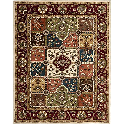 0683726378488 - SAFAVIEH HERITAGE COLLECTION HG925A HANDMADE TRADITIONAL ORIENTAL MULTI AND RED WOOL AREA RUG (6' X 9')