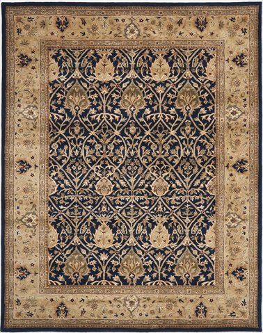 0683726415268 - RECTANGLAR RUG IN BLUE AND GOLD