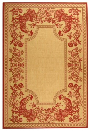 0683726561729 - SAFAVIEH COURTYARD COLLECTION CY3305-3103 BLUE AND NATURAL INDOOR/ OUTDOOR AREA RUG (2' X 3'7)
