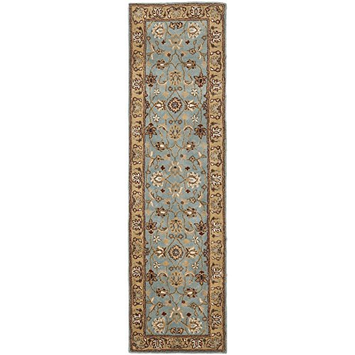 0683726615248 - SAFAVIEH HERITAGE COLLECTION HG958A HANDMADE BLUE AND GOLD WOOL RUNNER, 2 FEET 3 INCHES BY 16 FEET (2'3 X 16')