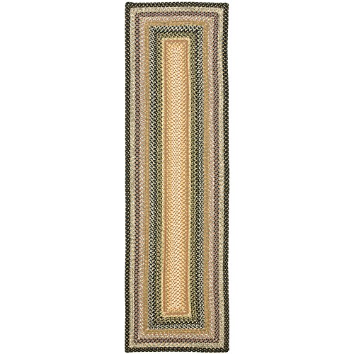 0683726638728 - SAFAVIEH BRAIDED COLLECTION BRD308A HAND WOVEN BLUE AND MULTI RUNNER, 2 FEET 3 INCHES BY 6 FEET (2'3 X 6')