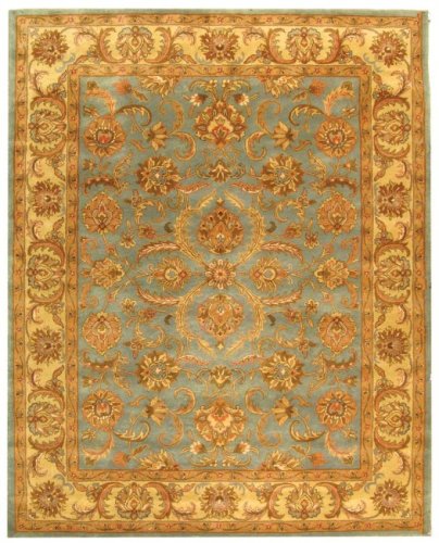 0683726700050 - SAFAVIEH HERITAGE COLLECTION HG811B HANDMADE TRADITIONAL ORIENTAL BLUE AND BEIGE WOOL AREA RUG (2' X 3')