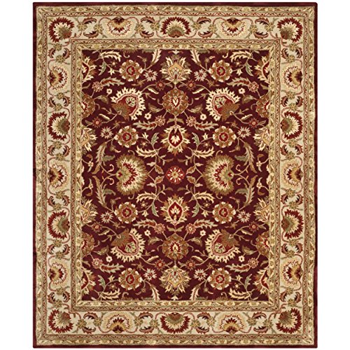 0683726714521 - SAFAVIEH STRATFORD COLLECTION STR472A HANDMADE RED AND BEIGE WOOL AREA RUG, 8 FEET BY 10 FEET (8' X 10')