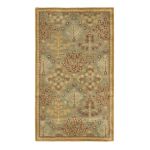 0683726799115 - X RECTANGULAR LIGHT BLUE GOLD COLOR HAND TUFTED INDIAN ANTIQUITIES COLLECTION RUG 6 FT