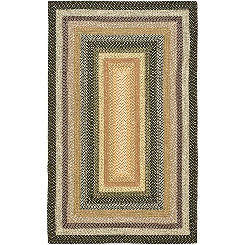 0683726803096 - SAFAVIEH BRAIDED COLLECTION BRD308A HAND WOVEN BLUE AND MULTI AREA RUG, 6 FEET BY 9 FEET (6' X 9')