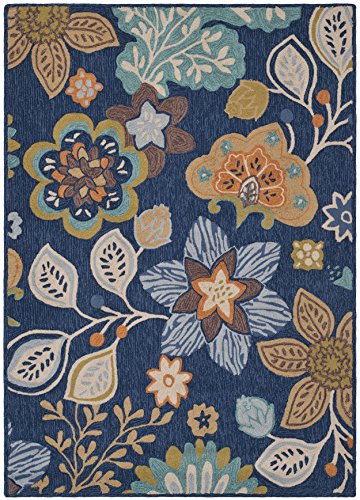 0683726876670 - SAFAVIEH FOUR SEASONS COLLECTION FRS394A HAND-HOOKED NAVY AREA RUG, 2 FEET 3 INCHES BY 3 FEET 9 INCHES (2'3 X 3'9)