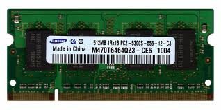0683728141196 - 1GB DDR2 SODIMM 200PIN PC2-5300 667MHZ SAMSUNG