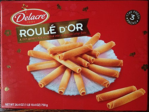 0683866312519 - DELACRE ROULE D'OR A THIN GOLDEN BISCUIT ROLLED IN TO A DELICATE CRISP FUTE 26.4 OZ (PACK OF 1)