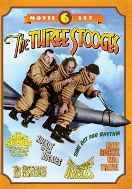 0683904532299 - THE THREE STOOGES COLLECTION - 6-MOVIE SET - HAVE ROCKET, WILL TRAVEL - THE OUTLAWS IS COMING - ROCKIN' IN THE ROCKIES - THREE STOOGES GO AROUND THE WORLD IN A DAZE - THE THREE STOOGES MEET HERCULES - TIME OUT FOR RHYTHM