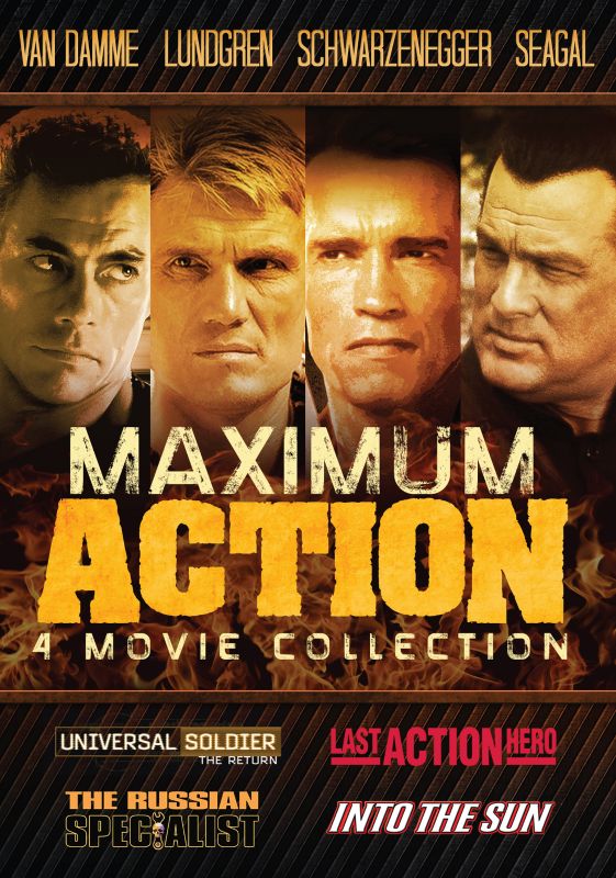 0683904541956 - MAXIMUM ACTION- 4 PACK: LAST ACTION HERO, UNIVERSAL SOLDIER, RUSSIAN SPECIALIST, INTO THE SUN