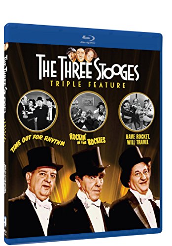 0683904632265 - THREE STOOGES COLLECTION - VOLUME ONE - TRIPLE FEATURE - BLU-RAY (TIME OUT FOR RHYTHM, ROCKIN' IN THE ROCKIES AND HAVE ROCKET, WILL TRAVEL)