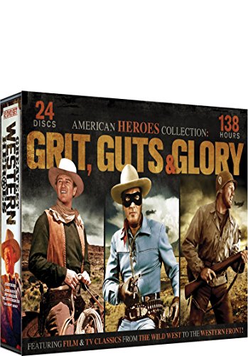 0683904892652 - HEROES COLLECTION: GRIT, GUTS & GLORY 24 DVD SET: MCLINTOCK! - ANGEL AND THE BADMAN - THE LONE RANGER - GUNG HO! - THE CISCO KID - MY PAL TRIGGER - ANNIE OAKLEY + MANY MORE!
