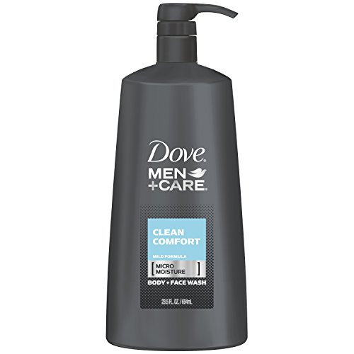 6841910194328 - DOVE MEN+CARE BODY AND FACE WASH, CLEAN COMFORT 23.5 OZ PUMP