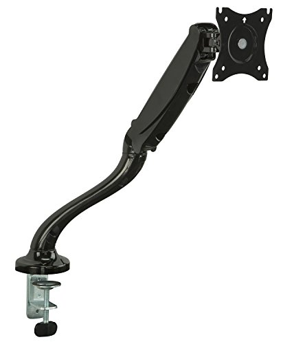 0684758419309 - MOUNT-IT! MONITOR MOUNT ARM FOR DESK STAND, COMPUTER MONITOR STAND, 27 INCH SCREENS, VESA 75X75 AND 100X100, 13.2 LB CAPACITY, BLACK (MI-1761)