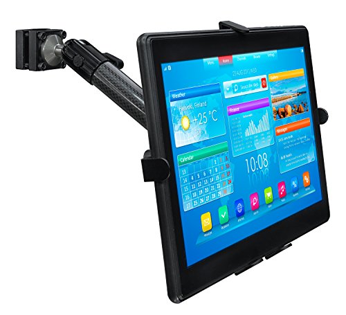 0684758419491 - MOUNT-IT! MI-7311 CAR BACK SEAT HEADREST TABLET MOUNT CARBON FIBER FITS APPLE IPAD, SAMSUNG GALAXY TAB, MICROSOFT SURFACE, AND OTHER TABLETS WITH 7 TO 11 INCH SCREEN SIZES, 3.3 LBS CAPACITY