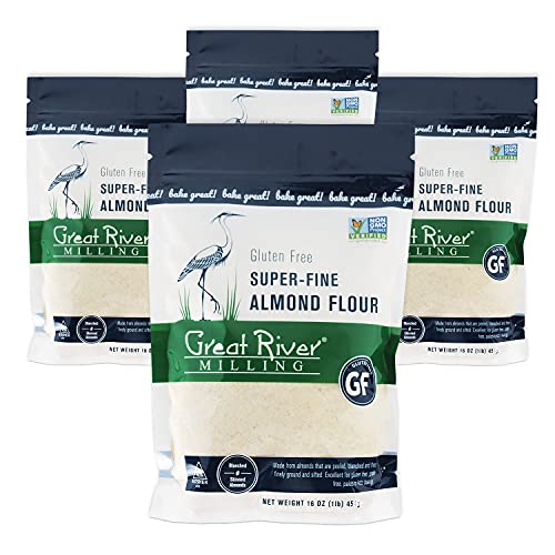 0684765145161 - GREAT RIVER MILLING NON-ORGANIC SUPER FINE ALMOND FLOUR, 16 OUNCE (PACK OF 4)