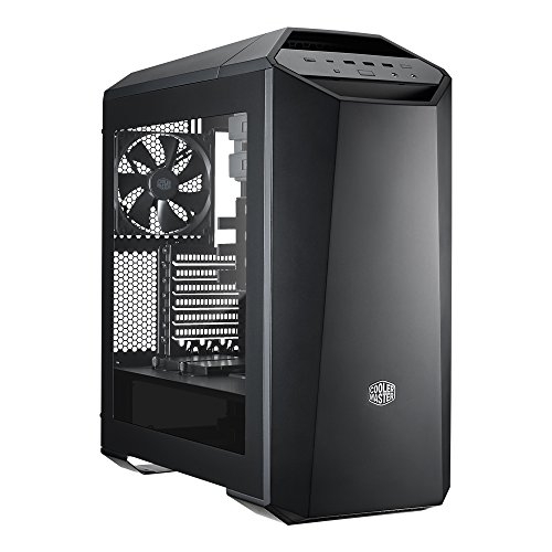 0684788662836 - MASTERCASE MAKER 5 MID-TOWER COMPUER CASE WITH FREEFORM MODULAR SYSTEM, UPGRADED I/O WITH 3.0 TYPE C, MAGNETIC LED STRIP, MAGNETIC PANELING, SOUND SUPRESSION, AND COOLING BRACKET