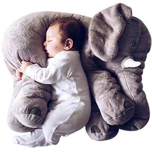 0684812650839 - STUFFED ANIMALS PLUSH PILLOWS BABY TODDLER TOYS BABY TOYS COLORFUL GIANT ELEPHANT STUFFED ANIMAL TOY ANIMAL SHAPE PILLOW BABY TOYS HOME DECOR GREY BY ONEOFTHEWORLD99