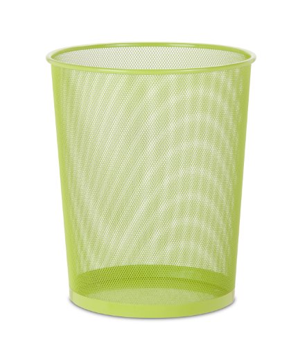 6848429019685 - HONEY-CAN-DO TRS-02121 STEEL MESH POWDER-COATED WASTE BASKET, LIME GREEN, 18-LITER/4.7-GALLON CAPACITY, 11.75 X 14-INCHES TALL