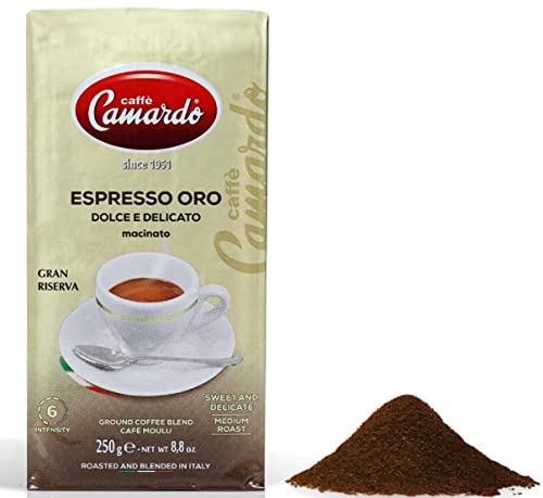 0685105002427 - CAMARDO GOURMET ESPRESSO ORO GROUND PREMIUM COFFEE MOKA/DRIP VACUUM BRICK IMPORTED FROM ITALY