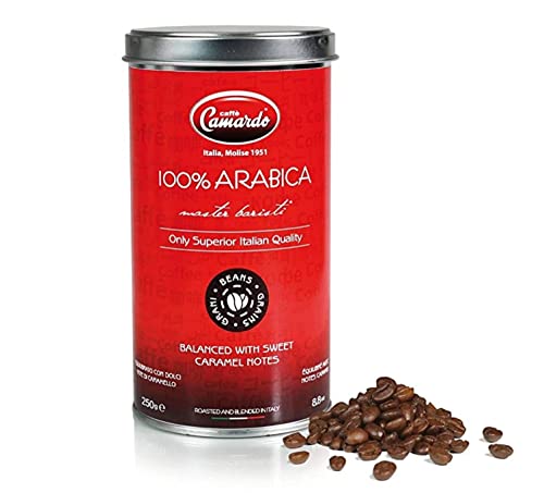 0685105011566 - CAMARDO GOURMET 100% ARABICA PREMIUM COFFEE BEANS MASTER BARISTI IN CAN 8.8 OZ (250 GRAM) IMPORTED FROM ITALY