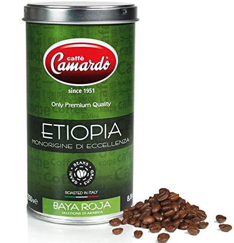 0685105041587 - CAMARDO GOURMET 100% ARABICA PREMIUM COFFEE BEANS ETHIOPIA IN CAN 8.8 OZ (250 GRAM) IMPORTED FROM ITALY